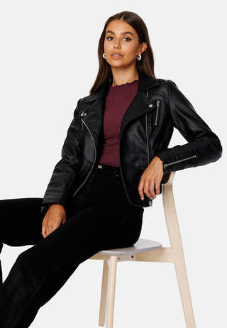 Gemma Faux Leather Biker