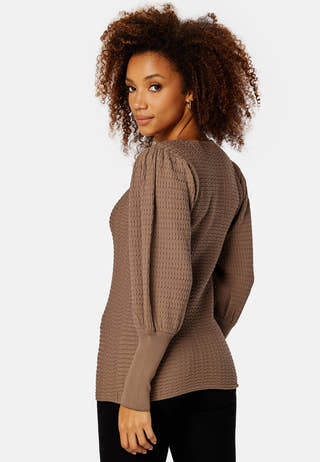 Ginnie L/S Puff Pullover Knit