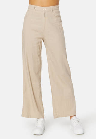Hope-Caro HW Wide Linen Blend Pant
