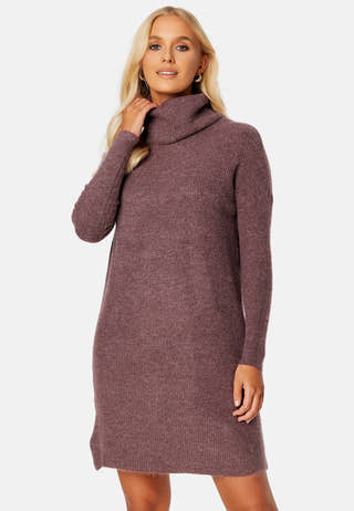 Jana L/S Cowlnck Dress