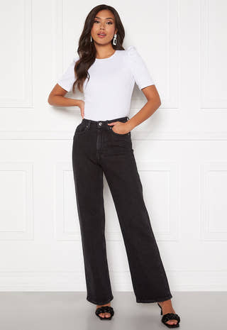 Juicy HW Black Wide Leg Jeans