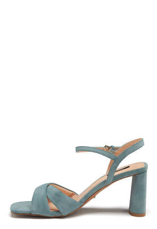 Lava Nubuck PU Heeled