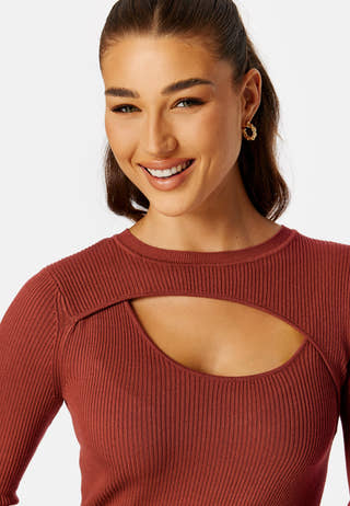 Liza L/S Peek-A-Boo Dress