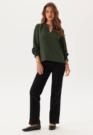 Onlmette V-Neck Smock Top
