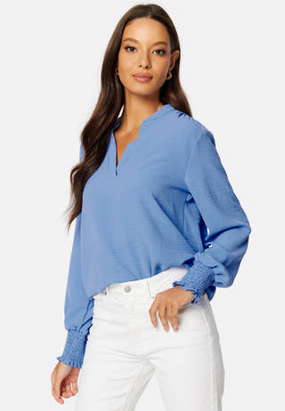 Onlmette V-Neck Smock Top