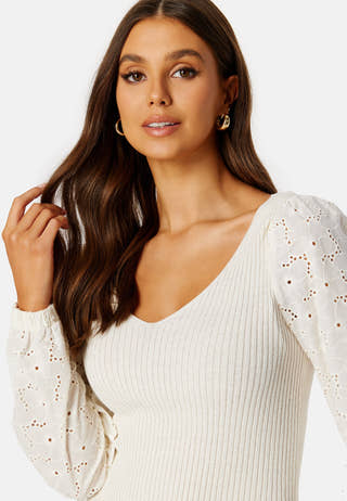 Nadia LS Wrap V-Neck Knit