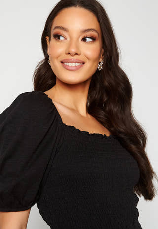 Nalena 2/4 Puff Smock Dress