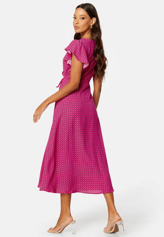 Naomi S/S Midi Wrap Dress