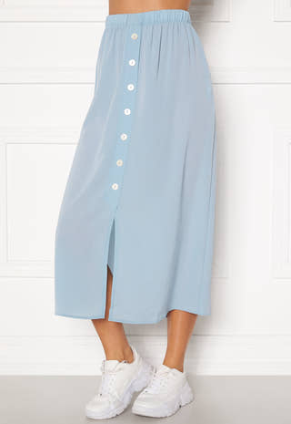 Nova Lux Button Skirt Solid