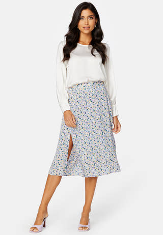 Nya HW Slit Midi Skirt
