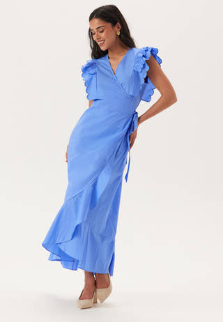 Objhope Papaya S/S WRAP DRESS