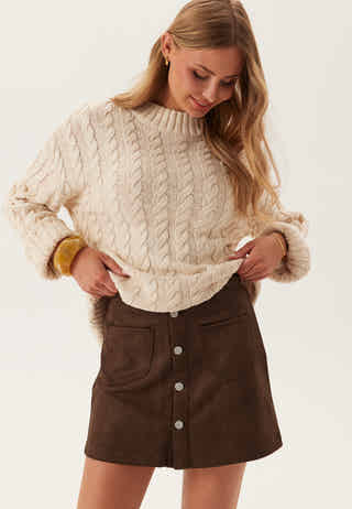 Onlamazing-stina Faux Suede Skirt