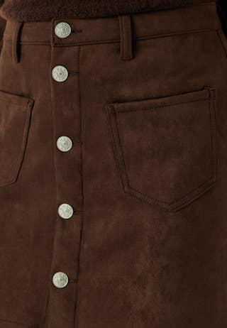 Onlamazing-stina Faux Suede Skirt