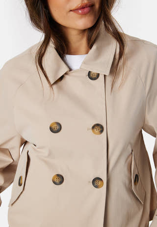 Onlapril short trenchcoat