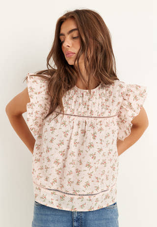 Onlasha Sl Frill O-neck Top