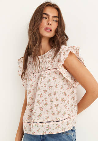 Onlasha Sl Frill O-neck Top