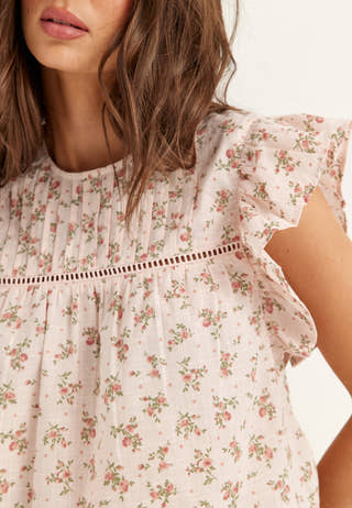 Onlasha Sl Frill O-neck Top