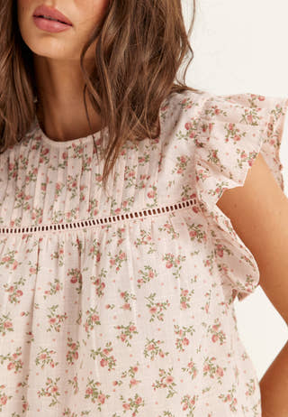 Onlasha Sl Frill O-neck Top