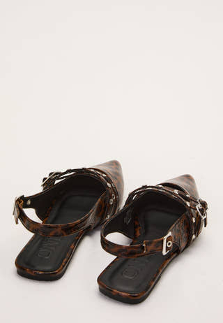 Onlaura-7 Pu Hardware Slingback