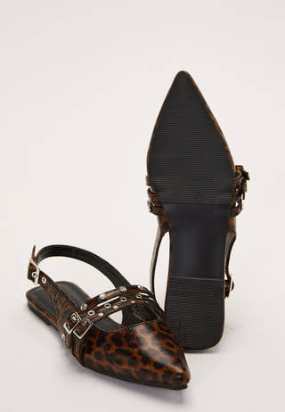 Onlaura-7 Pu Hardware Slingback