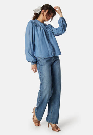 Onlaverie LS denim blouse