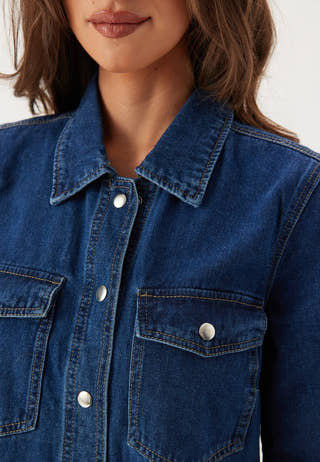 Onlbelle S/S BUTTON DRESS DNM