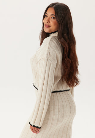 Onlchick Stitch Ls Highneck Pu