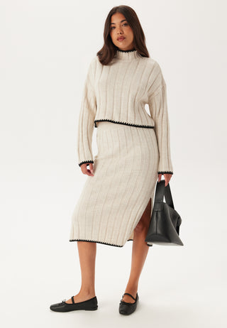 Onlchick Stitch Ls Highneck Pu