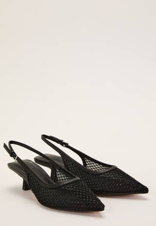 Onlcoco-9 Slingback Mesh Bling