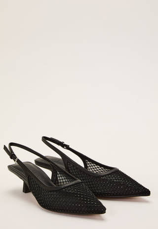 Onlcoco-9 Slingback Mesh Bling