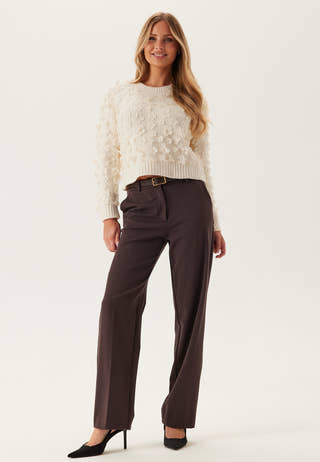 Onlhua Life Ls Flower Detail O-neck Knit