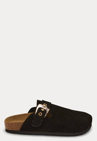 Onlhuston Leather Buckle Mule