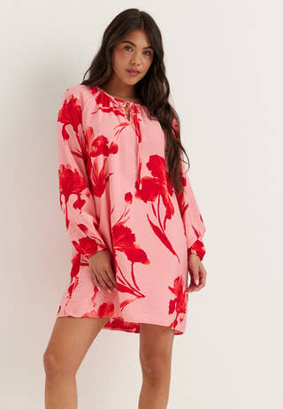 Onlhyaci L/S STRING SHORT DRESS