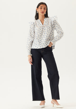 Onlidris Ls Frill Tape Top