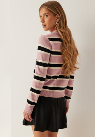 Onllondon Ls Stripe Polo Cc Kn