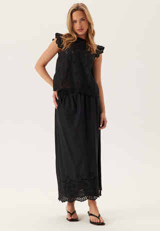 Onllou Life Emb Long Skirt