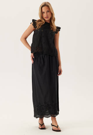 Onllou Life Emb Long Skirt