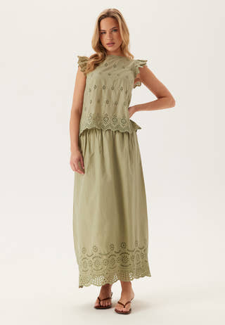 Onllou Life Emb Long Skirt