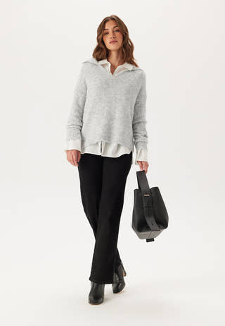 Onlmaggie Life Ls Split Neck