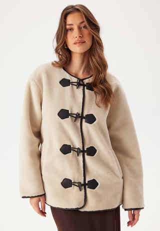 Onlmali Faux Fur Duffle Coat