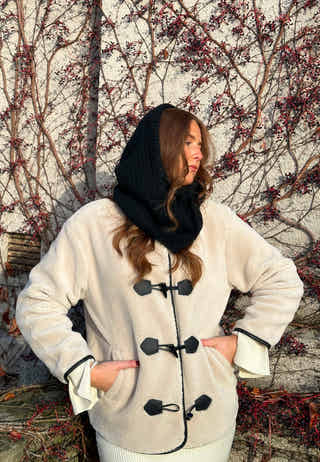 Onlmali Faux Fur Duffle Coat