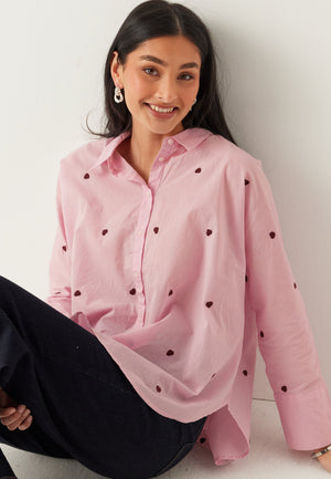 Onlnew Lina Grace Ls Emb Shirt