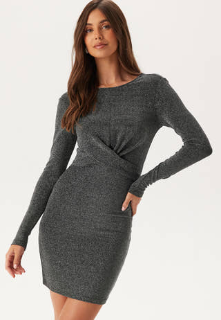 Onlqueen L/S GLITTER TWIST DRE