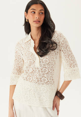 Onlrao 3/4 LACE SHIRT WVN
