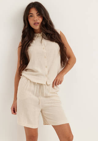 Onlsiesta Mw Pull-up Lin Bl Shorts