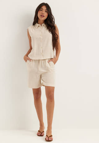 Onlsiesta S/L LINEN BL SHIRT