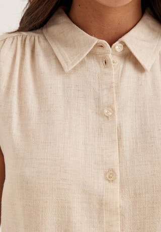 Onlsiesta S/L LINEN BL SHIRT
