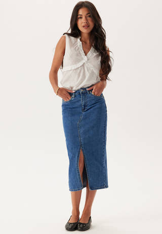 Onlsiri Front Slit Skirt Dnm