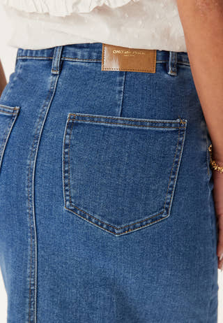 Onlsiri Front Slit Skirt Dnm