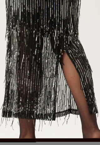 Onlspacy Hw Long Sequins Skirt